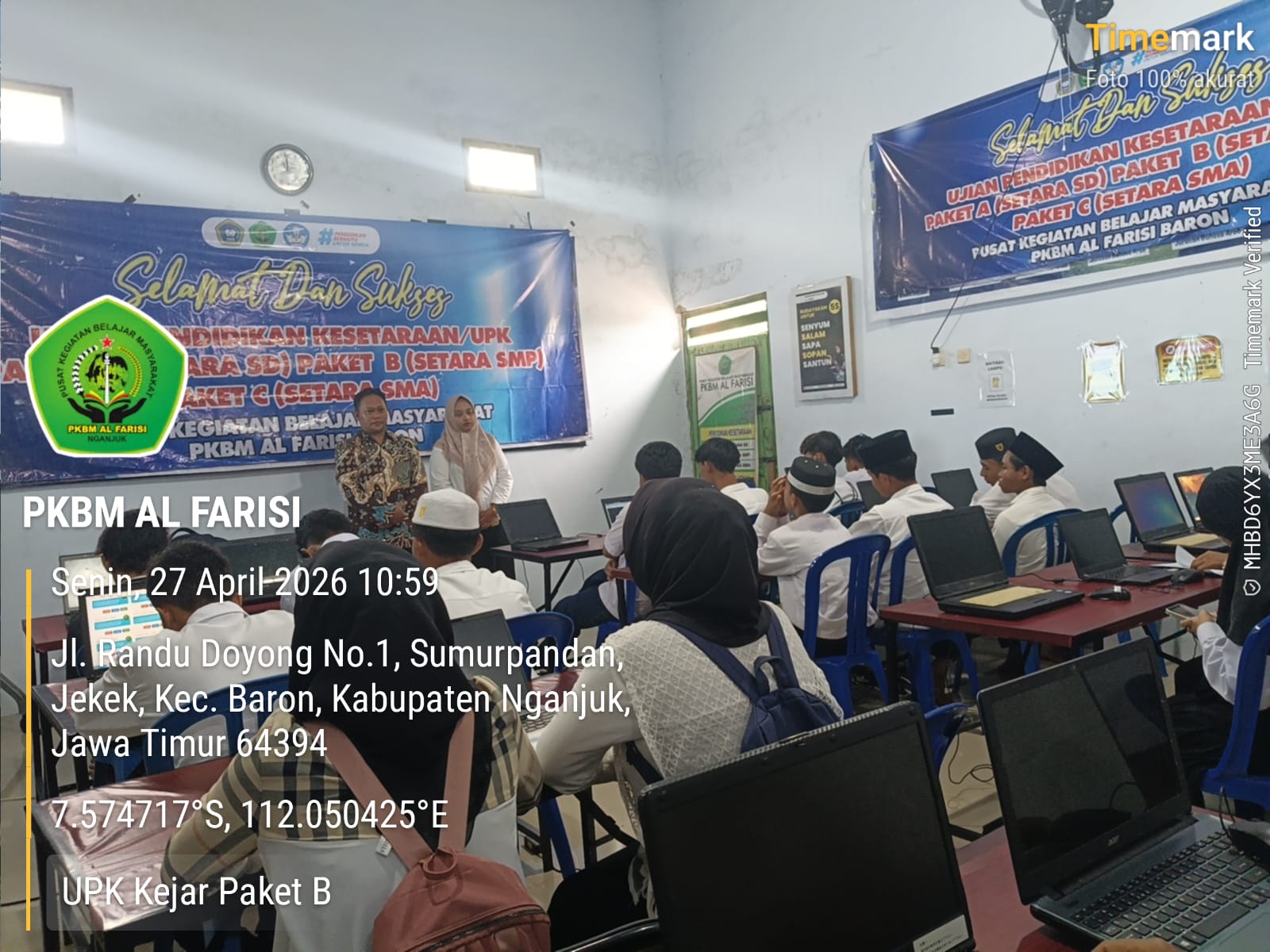 Pelaksanaan UPK Kejar Paket B Berjalan Tertib dan Lancar
